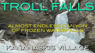 Troll Fall Winter Exploration - Kananaskis Village, Alberta