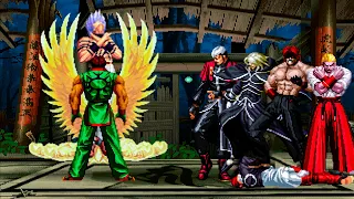 [KOF Mugen] Xavier Kim vs KOF Bosses Team