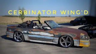 This 1987 Rusty 5.0 Mustang Convertible gets a Custom Wing and Door Molding!