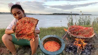 Amazing cooking ribs pork roasted with chili sauce recipe - Amazing video