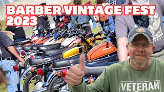 Barber Vintage Motorcycle Festival 2023 with swap meet