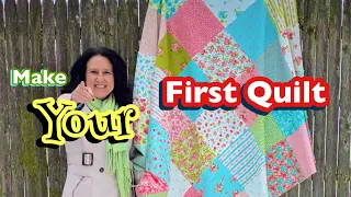 Learn How To Make Your First Quilt In 2023~ Beginner Quilting ~ My First Quilt