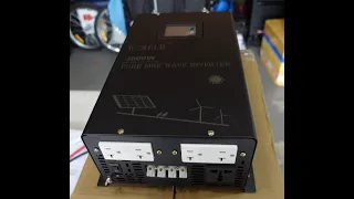 WZRELB 3000W Split Phase Inverter 24v DC to 120v 240v AC review and test