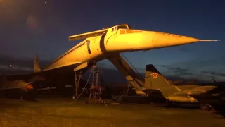 Опускание-подъем ОНФ Ту-144 в Монино/Tu-144 in Monino