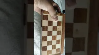 Wooden magnetic chess board
