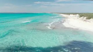 Video en 4k con drone Playa de Es Trenc (Campos), Mallorca