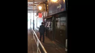 Under railway viaduct in tokyo