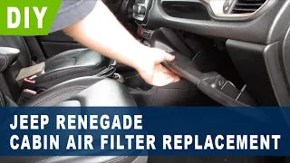 Jeep Renegade Cabin Air Filter Replacement ( 2015 2016 2017 2018 2019 2020 2021 )