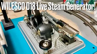 Victoria B.C.:  Running my Wilesco D18 model live steam generating plant