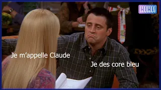 when Phoebe teaches Joey how to speak French | Friends 10x13