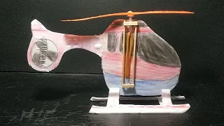 How to make Helicopter Rubber band - Helicopter Toy  Diy
