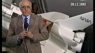 Space Shuttle Columbia STS-9 at ARD Tagesschau / Part 2 (German TV 1983)