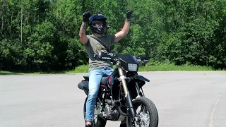 Wheelie tutorial DRZ400SM by @Mandrew Motovlogs