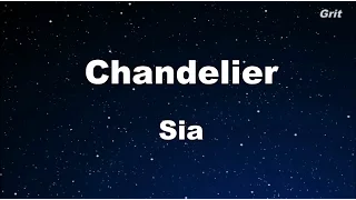 Chandelier - Sia Karaoke 【With Guide Melody】 Instrumental