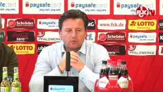 Pressekonferenz vor dem Sonntagsspiel in Frankfurt