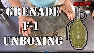 Grenade F-1 unboxing/ Анбоксинг: Ящик гранат Ф1 и картавый