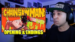 First Time Reacting to Chainsaw Man Opening and Endings | New Anime Fan