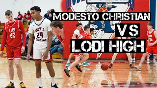 *Jamari Phillips GOES OFF For 30* Modesto Christian Vs. Lodi High | Full Game Highlights