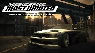 Need For Speed Most Wanted BETA Content Mod Краткий осмотр