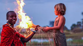 CAN YOU MAKE FIRE? - Baby and Kids Lessons in Africa