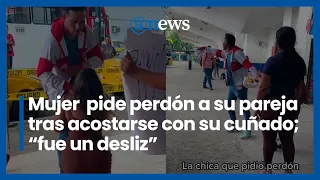 Mujer  pide perdón a su pareja tras acostarse con su cuñado; “fue un desliz”