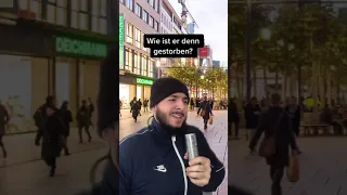 Straßenumfrage in Frankfurt geht schief 😳