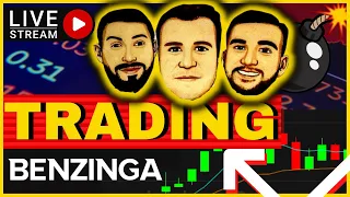 LIVE Options & Day Trading With Benzinga - What To Trade?