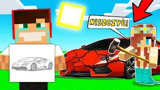 MOŻESZ ZNISZCZYĆ WSZYSTKO CO NARYSUJESZ W MINECRAFT?! || GPLAY & LUMI