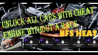 unlock all cars with cheat engine without a race | NEED FOR SPEED HEAT