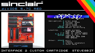 Sinclair ZX Spectrum divIDE 5.7c Red Demo