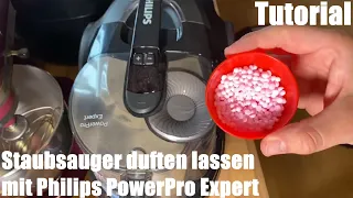 Saugen wie eine Prinzessin - Staubsauger duften lassen mit Wäscheparfum Philips PowerPro Expert DIY