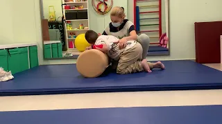 NDT Therapy: Roll Therapy to a dystonic child [Cerebral Palsy]