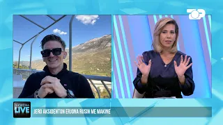 Përplas Erjona Rusin me makinë, konkurrenti i Përputhen kërkon falje live në program-Shqipëria Live