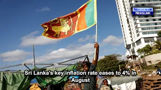 Sri Lanka's key inflation rate eases to 4% in August