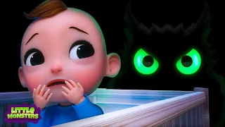 Afraid Of The Dark Song + More Nursery Rhymes & Kids Songs | Little Monsters