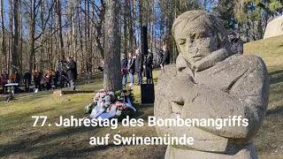 Gedenken an die Bombardierung der Stadt Swinemünde vor 77 Jahren