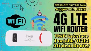 4G LTE USB Dongle WIFI - USB Interface Portable WiFi Modem Router - Unboxing And Review