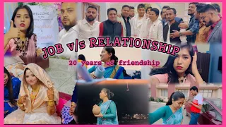 Struggling between JOB and RELATIONSHIP || Husband’s Best friend’s wedding || University to Nagaon🤍