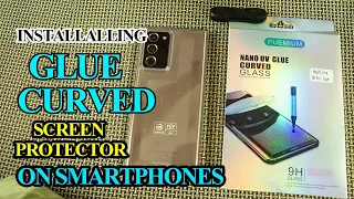 Nano UV Glue Curved Glass Screen Protector Installation on Galaxy Note 20 Ultra | IT Beast