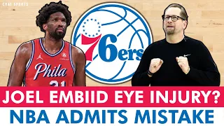 DEVELOPING 76ers News: Joel Embiid Nerve Damage In Eye? NBA ADMITS Sixers Got Screwed,  Game 3 Keys