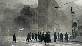 Bygone Pittsburgh and its residents Choking under Clouds of Coal Smoke.