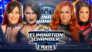 Rhea Ripley & Iyo Sky vs Bayley & Becky Lynch Full Match WWE Elimination Chamber 2024 Highlights