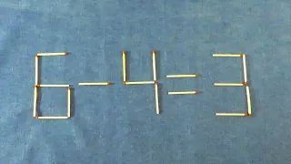 Математическая головоломка со спичками 🧐 Эпизод 47