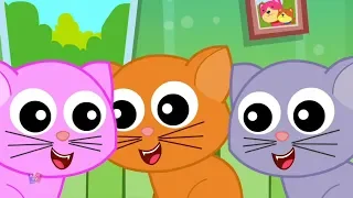 три маленькие котята | смешная песня котенка | Three Little Kitten | Rhymes For Childrens