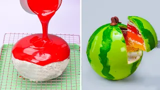 Best Amazing 3D WATERMELON Dessert Tutorials | Perfectly Chocolate Fruit Cake Decorating Ideas