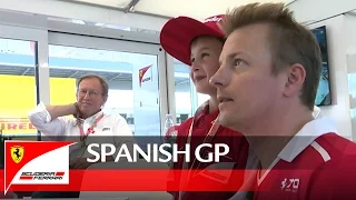 Kimi and the young supporter at the Spanish GP ;)