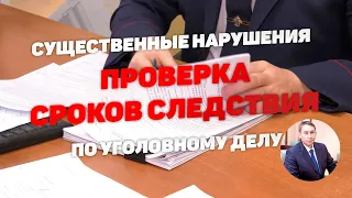 Проверка сроков следствия по уголовному делу. Продление, приостановление и возобновление следствия.