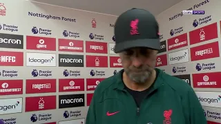 Nottingham Forest vs Liverpool 1-0 | Jurgen klopp post match Interview 😡