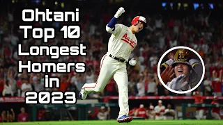 Shohei Ohtani’s Top 10 Longest Home Runs of 2023!