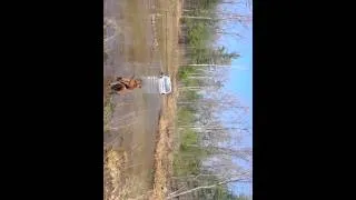 Jeep cherokee in deep water